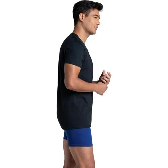 Fruit of the Loom Mens Crew T Shirts Tag Free Moisture Wicking Undershirts 6pk - Picture 3 of 7